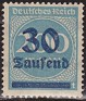 Germany 1923 Numeros 30th - 200M Azul Scott 249